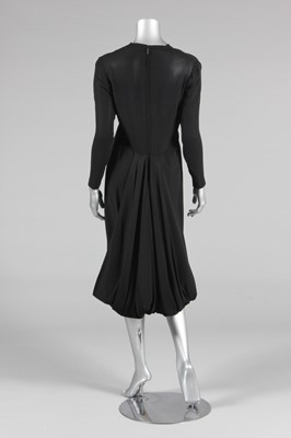 Lot 240 - A Pedro Rodriguez couture black crepe dinner...