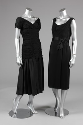 Lot 36 - Two Ceil Chapman cocktail dresses, early 60s,...