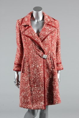 Lot 270 - A Chanel chunky herring-bone weave coat, 2000,...