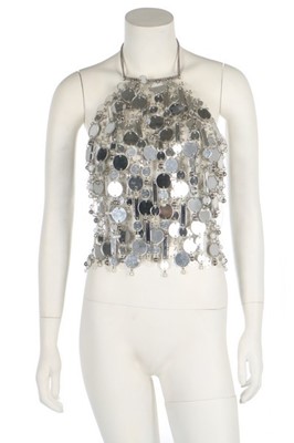 Lot 221 - A Paco Rabanne mirror bodice, probably 1980s,...